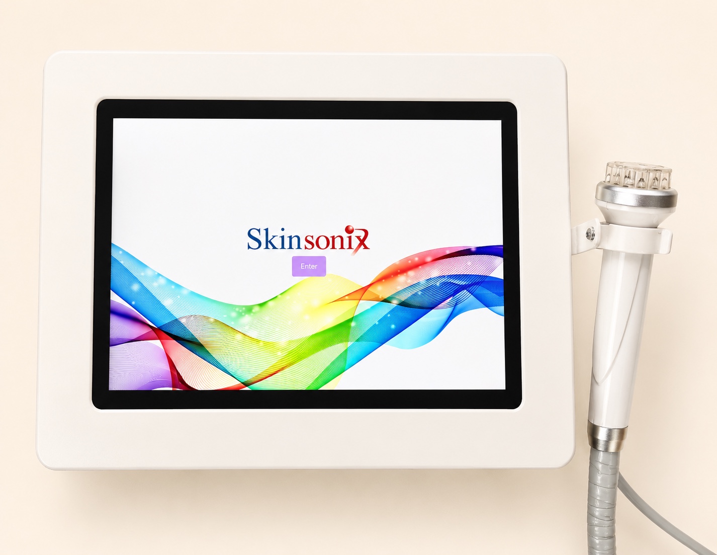 SkinSonix professional facial system with handheld LED applicator