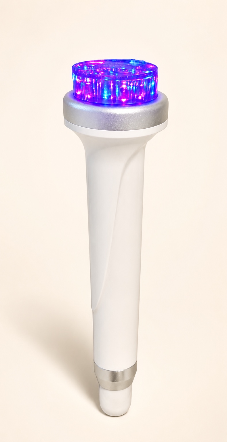 SkinSonix handpiece with illuminated LED treatment head